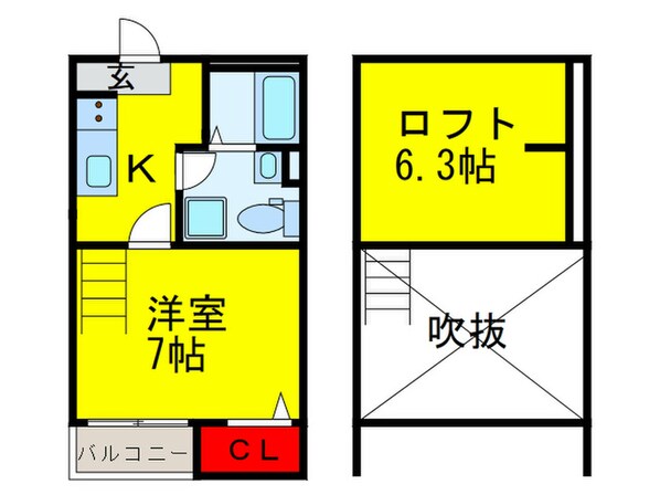 サングレイス南清水の物件間取画像